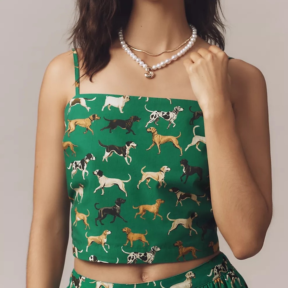 Maeve Straight-Neck Crop Tank - Picture 2 of 4